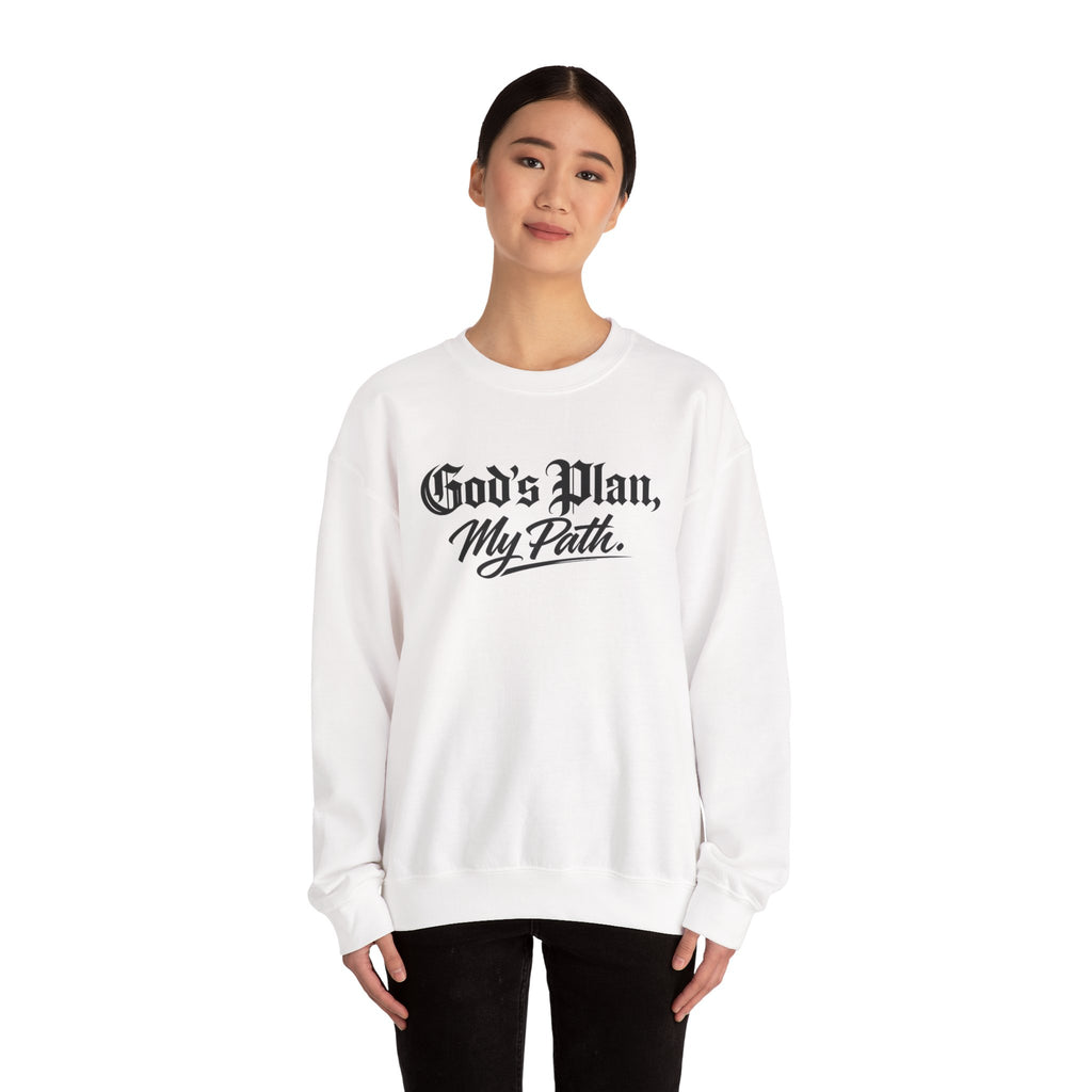 MONDAY MOTIVATION- Crewneck Sweatshirt"God's Plan, My Path"