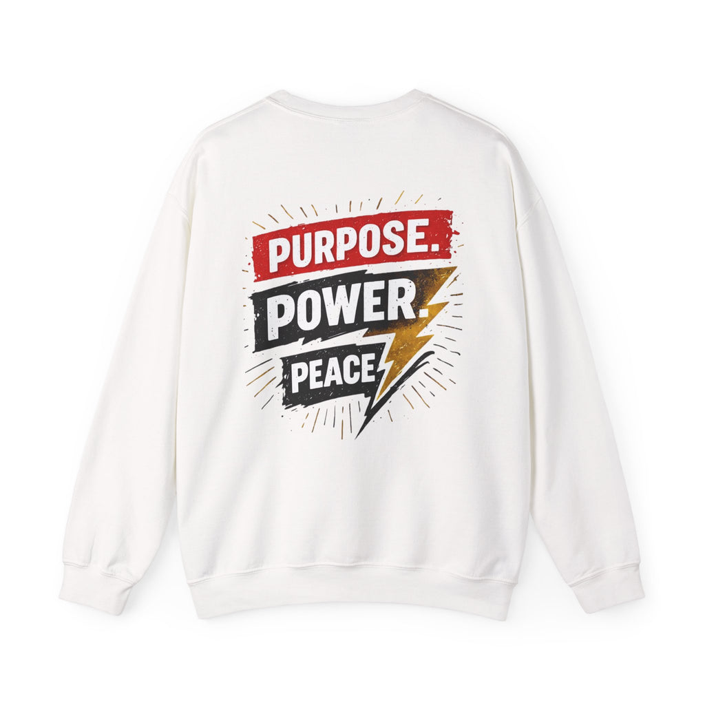 FRIDAY MOTIVATION - "Purpose. Power. Peace." Crewneck Sweatshirt