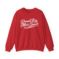TUESDAY MOTIVATION- Crewneck Sweatshirt Minimal White Classic Pullover "DREAM BIG MOVE SMART"